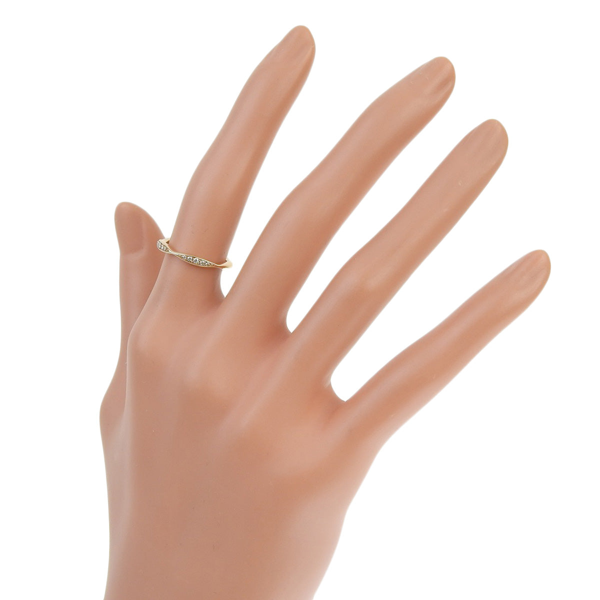 カメリア ダイヤリング ダイヤモンド K18 ピンクゴールド PG