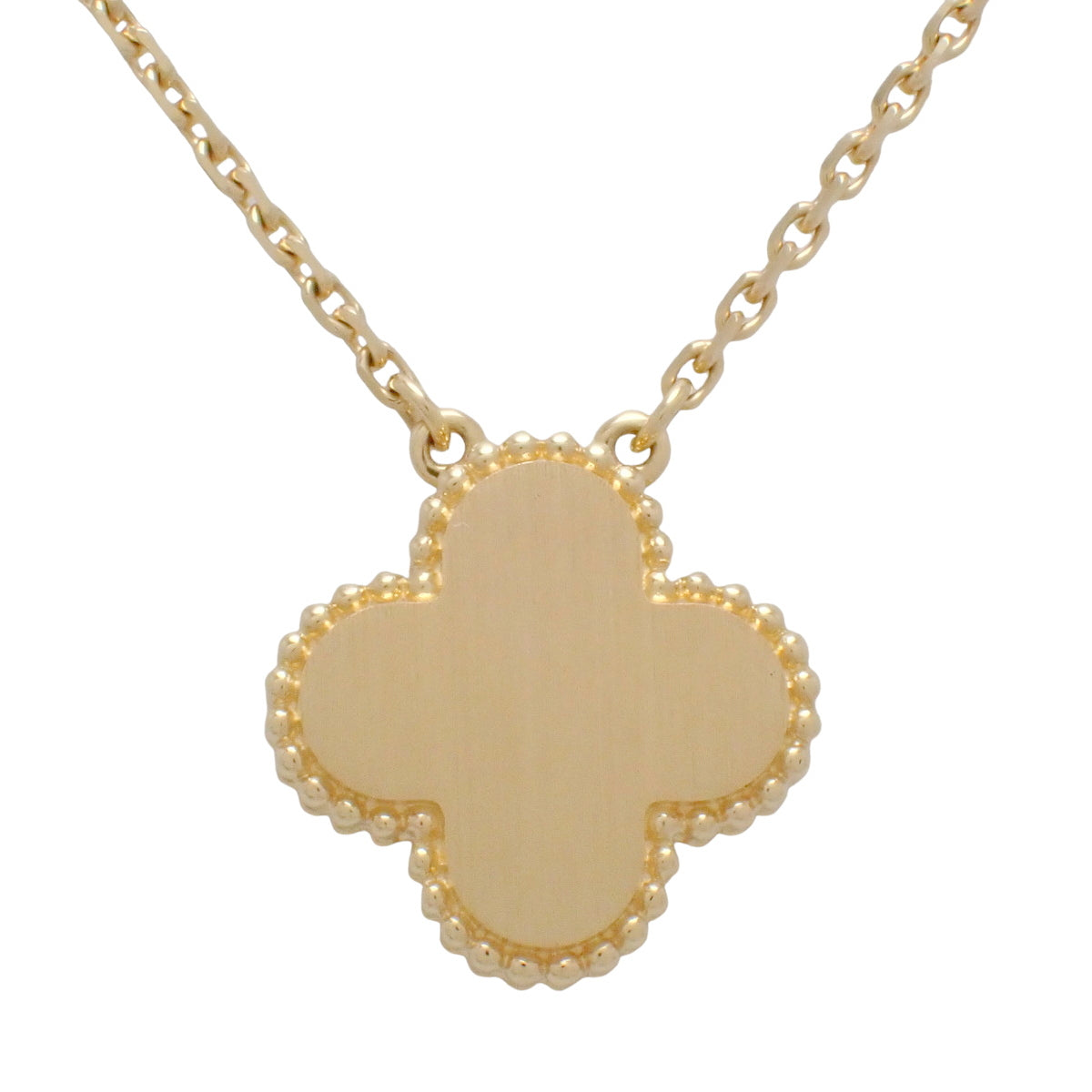Vintage Alhambra Pendant with Diamond and Sable in 18K Yellow Gold (YG 1PD) 2019 Holiday Limited Edition