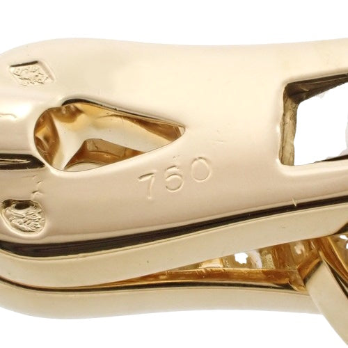 Agraffe Bracelet with Diamonds and 18K Yellow Gold Pavé
