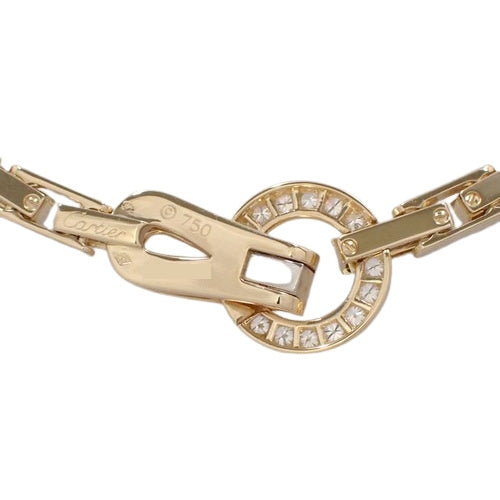 Agraf necklace, diamond, yellow gold (K18YG), accessory, jewelry, pave.