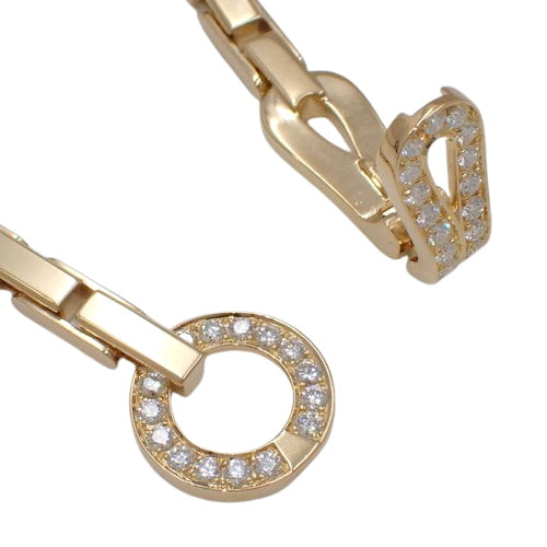 Agraf necklace, diamond, yellow gold (K18YG), accessory, jewelry, pave.