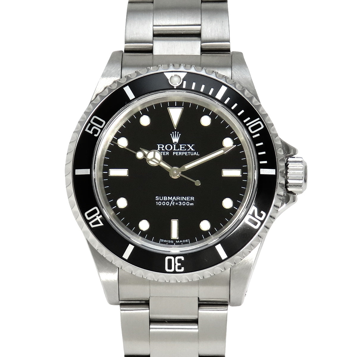 14060M Submariner No-Date, Stainless Steel, SS, F-series, Automatic, Black