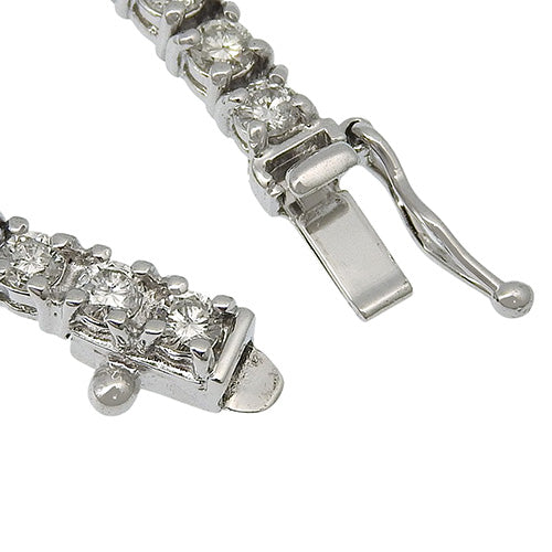 Diamond Tennis Bracelet D3.00 K18 White Gold WG