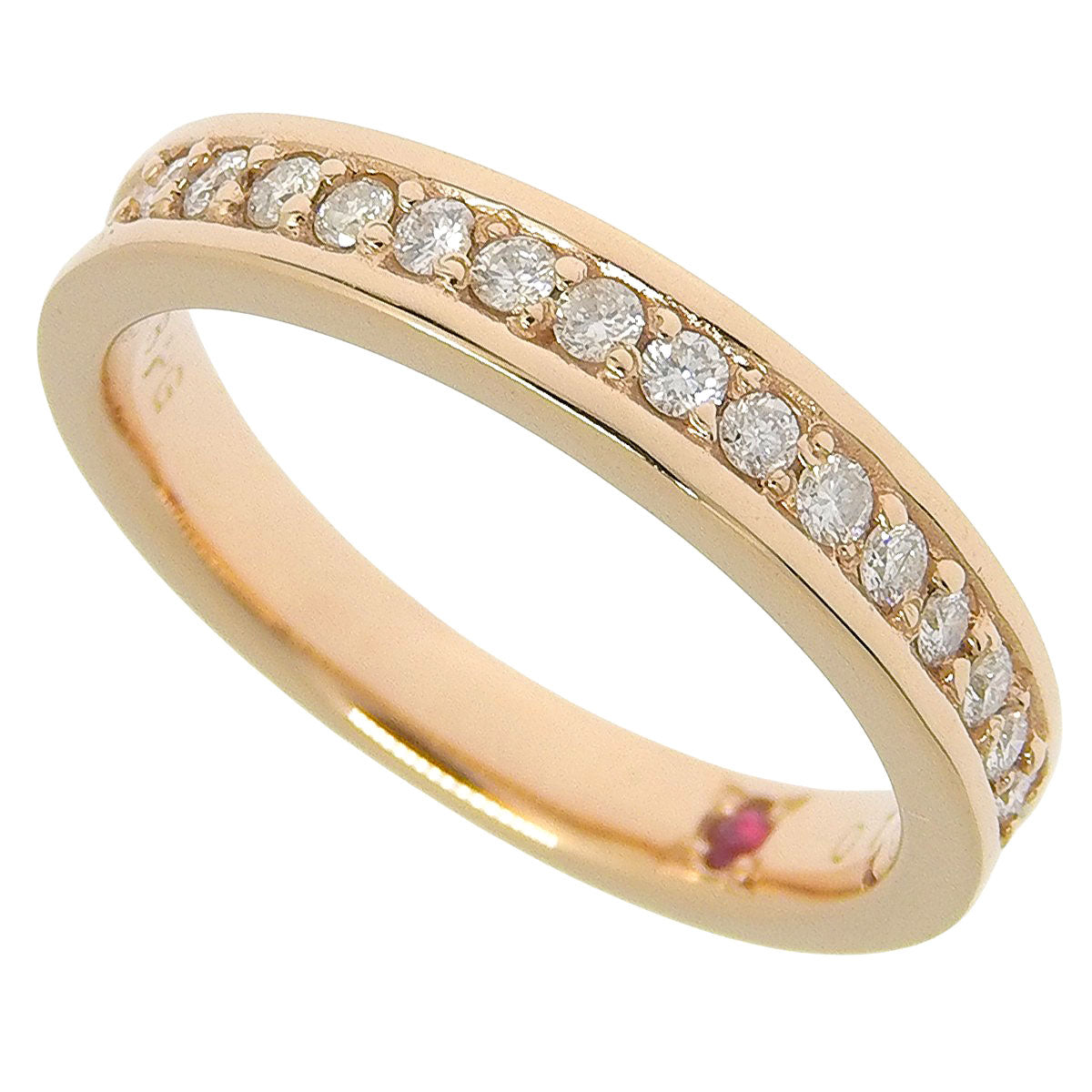 ハーフエタニティ リング D0.17 ピンクゴールド K18PG 3.5g エステール