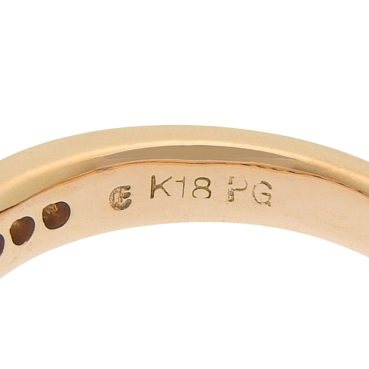 ハーフエタニティ リング D0.17 ピンクゴールド K18PG 3.5g エステール