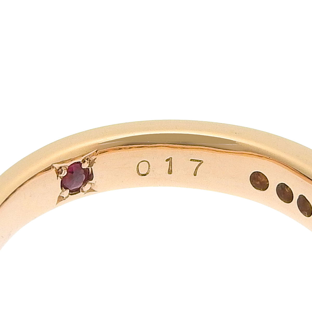 ハーフエタニティ リング D0.17 ピンクゴールド K18PG 3.5g エステール