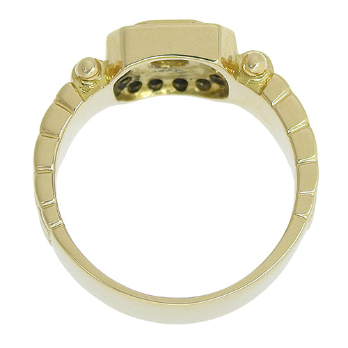 Signet Diamond Ring D0.33 K18 Yellow Gold YG Estelle