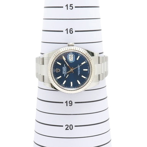 [Warranty included] 126334 Datejust 41 White Gold/Stainless Steel Automatic with Random Number, Purchased in May 2019, Blue and Silver
