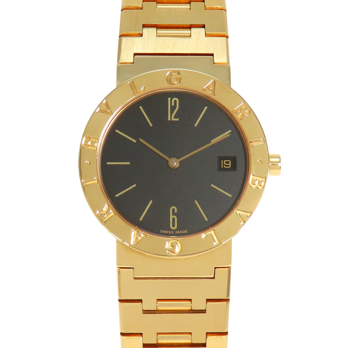 [Warranty included] BB33GGD Bvlgari Bvlgari YG Quartz Black