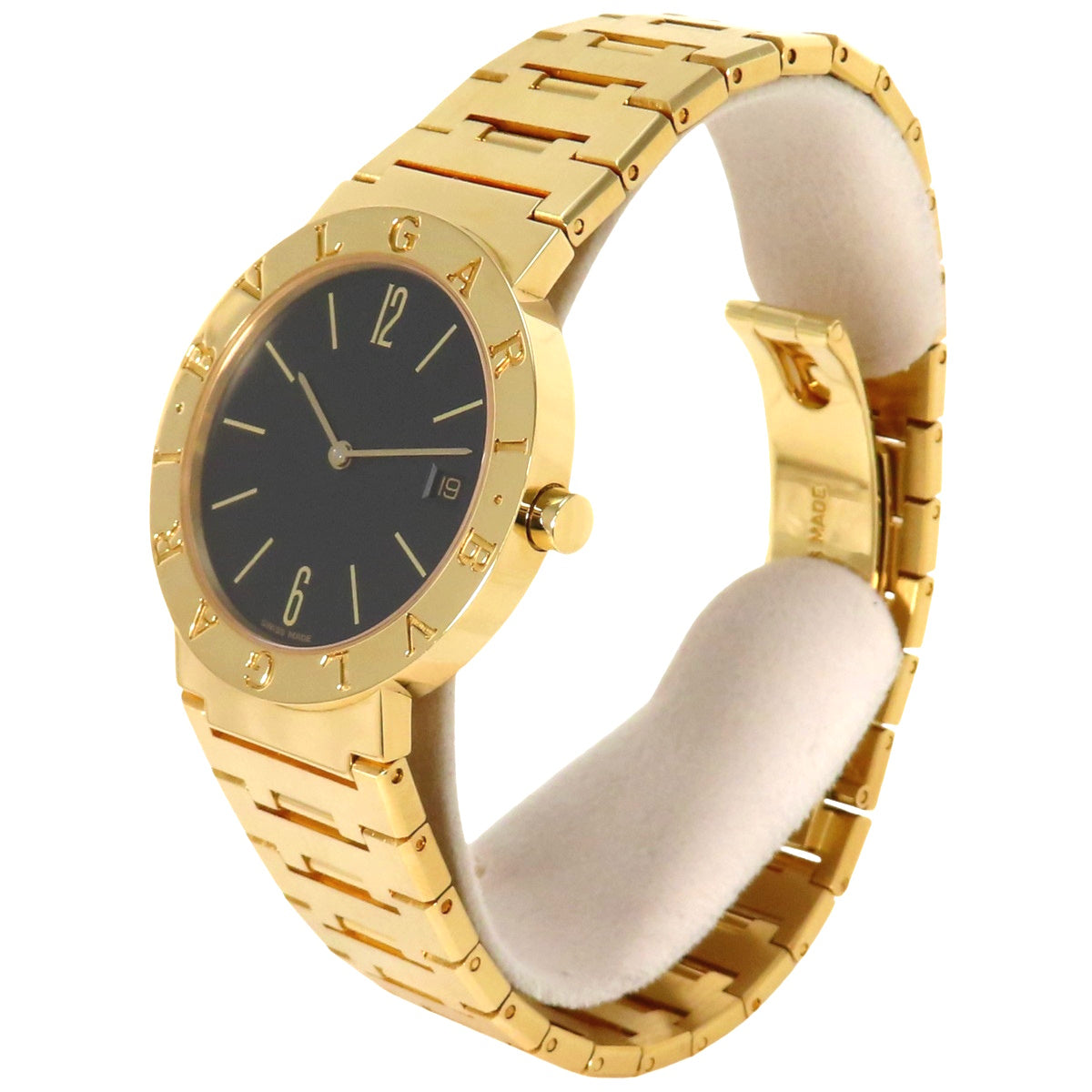 [Warranty included] BB33GGD Bvlgari Bvlgari YG Quartz Black