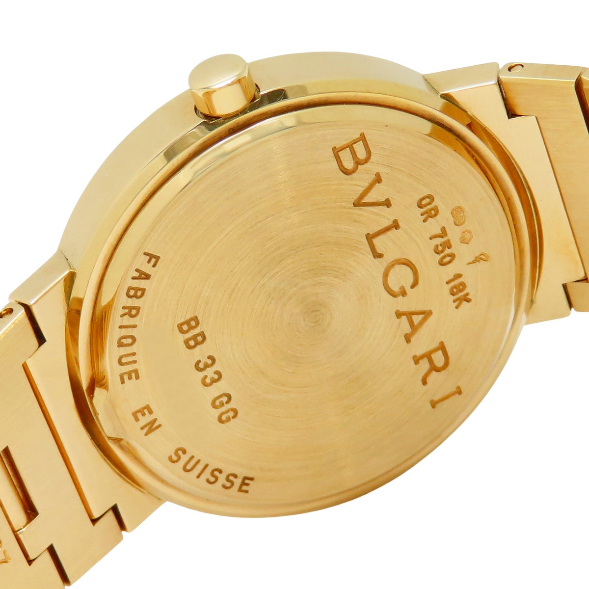 [Warranty included] BB33GGD Bvlgari Bvlgari YG Quartz Black