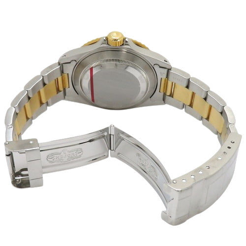 16613 型号潜航者型腕表，黄金/不锈钢材质，U字头编号，自动上链，蓝色表盘。