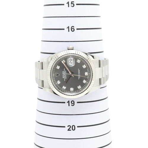 [Warranty included] 126334G Datejust 41 White Gold/Stainless Steel, Random Number, Automatic, 10PD, Purchased October 2018, Gray, Silver
