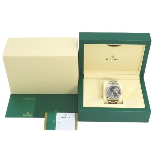 [Warranty included] 126334G Datejust 41 White Gold/Stainless Steel, Random Number, Automatic, 10PD, Purchased October 2018, Gray, Silver