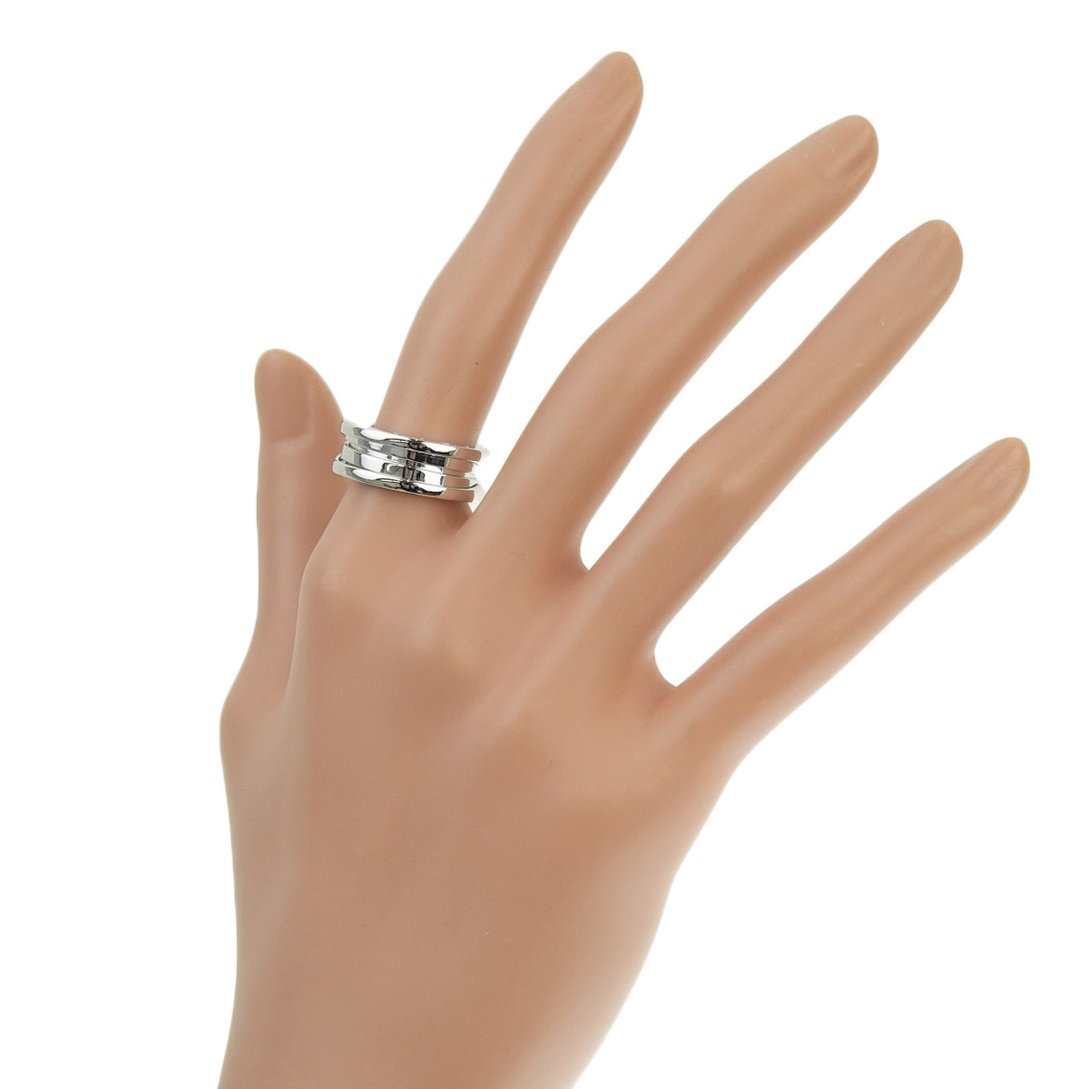 B-zero1 B-zero1 Ring, 18K White Gold, WG, B-zero1 Jewelry, Size 13 (53)
