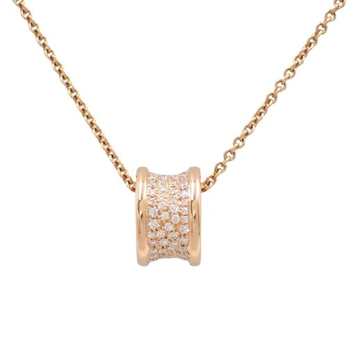 B-zero1 Diamond Necklace in 18K Pink Gold (PG)