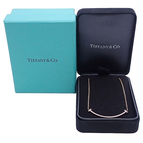 微笑吊坠 钻石 K18 粉红金 PG T 微笑