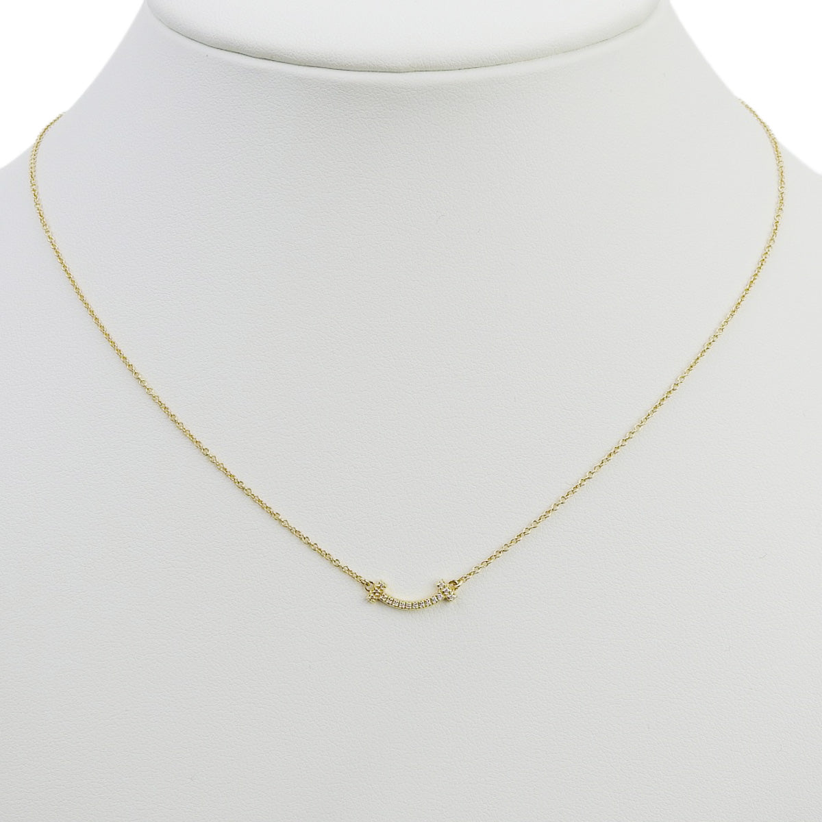 Mini Smile Pendant with Diamond in 18K Yellow Gold (YG)
