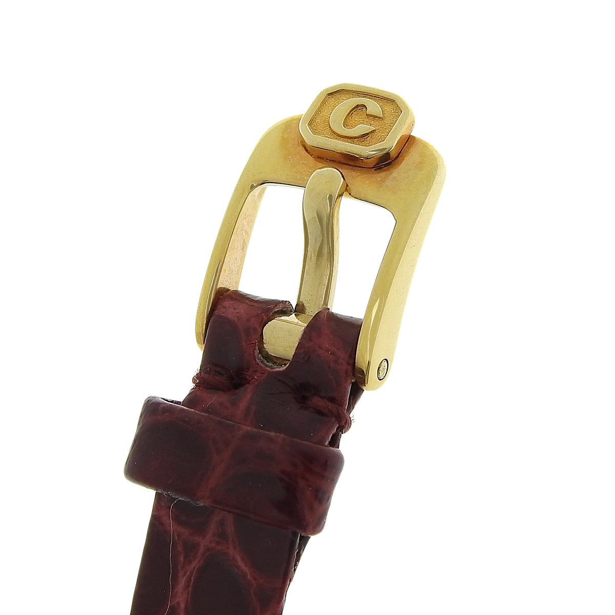 Happy Diamond 20/4780-21 YG/皮革白移动钻石石英女表