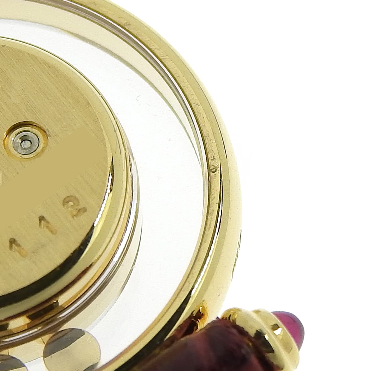 Happy Diamond 20/4780-21 YG/皮革白移动钻石石英女表