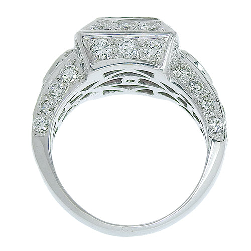 ピンクトルマリン ダイヤモンド リング D1.75 K18 ホワイトゴールド WG