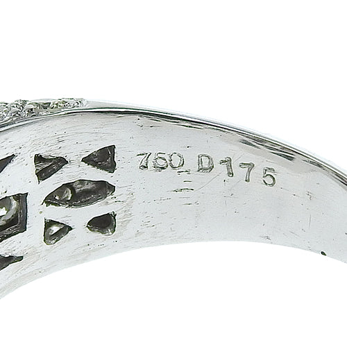 粉红碧玺钻石戒指，D1.75，18K 白金，WG