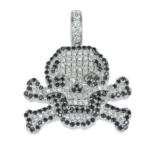 Diamond Skull Top D0.62 K18 White Gold WG Skull
