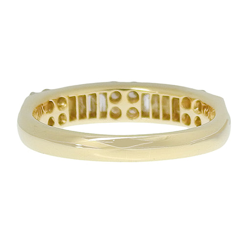 花朵图案钻石戒指 D0.68 K18 黄金 YG