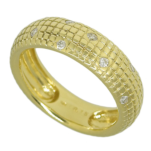 Diamond Ring D0.15 K18 Yellow Gold YG