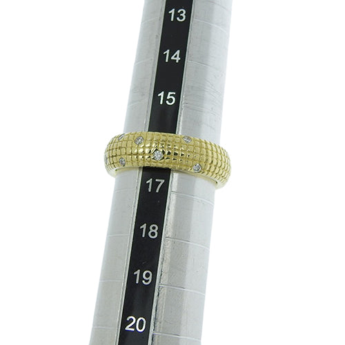 ダイヤモンド リング D0.15 K18 イエローゴールド YG