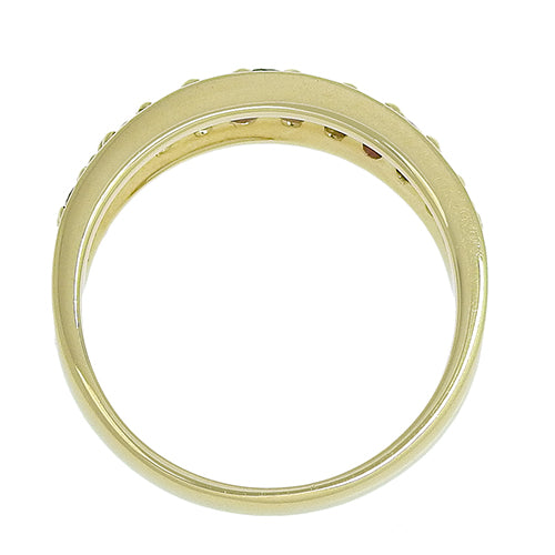 ルビー ダイヤモンド リング R0.67/D0.27 K18 イエローゴールド YG