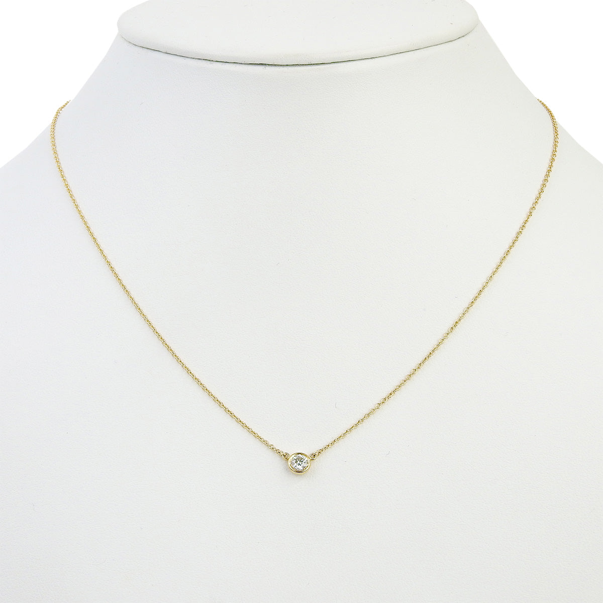By the Yard 单颗钻石吊坠，钻石 D0.19 克拉，18K 黄金 YG