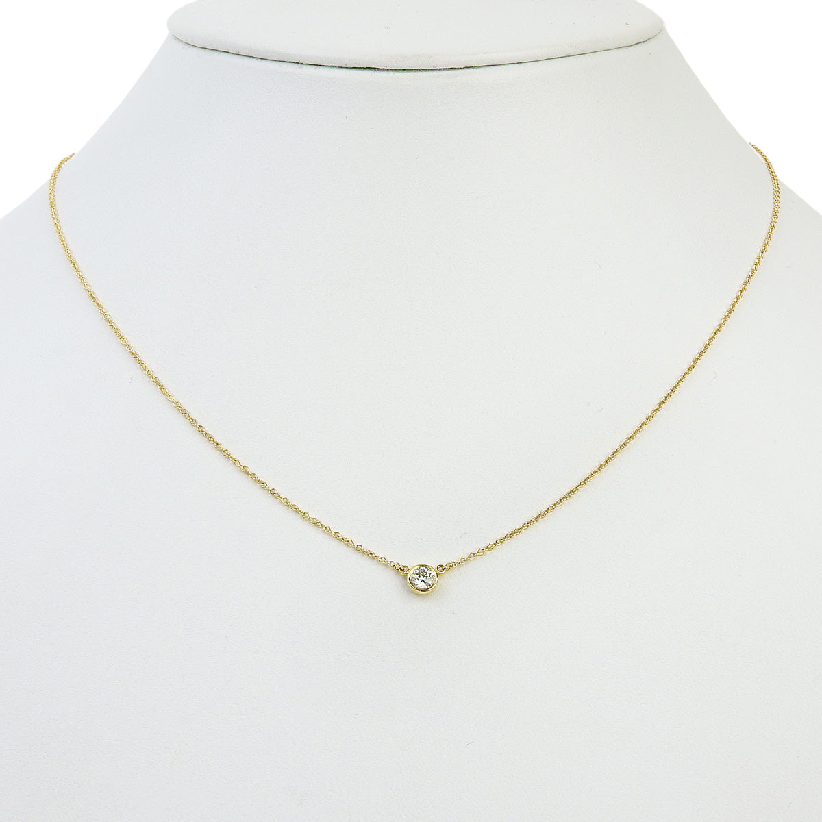 By the Yard 单颗钻石吊坠，钻石 D0.20，18K 黄金 YG