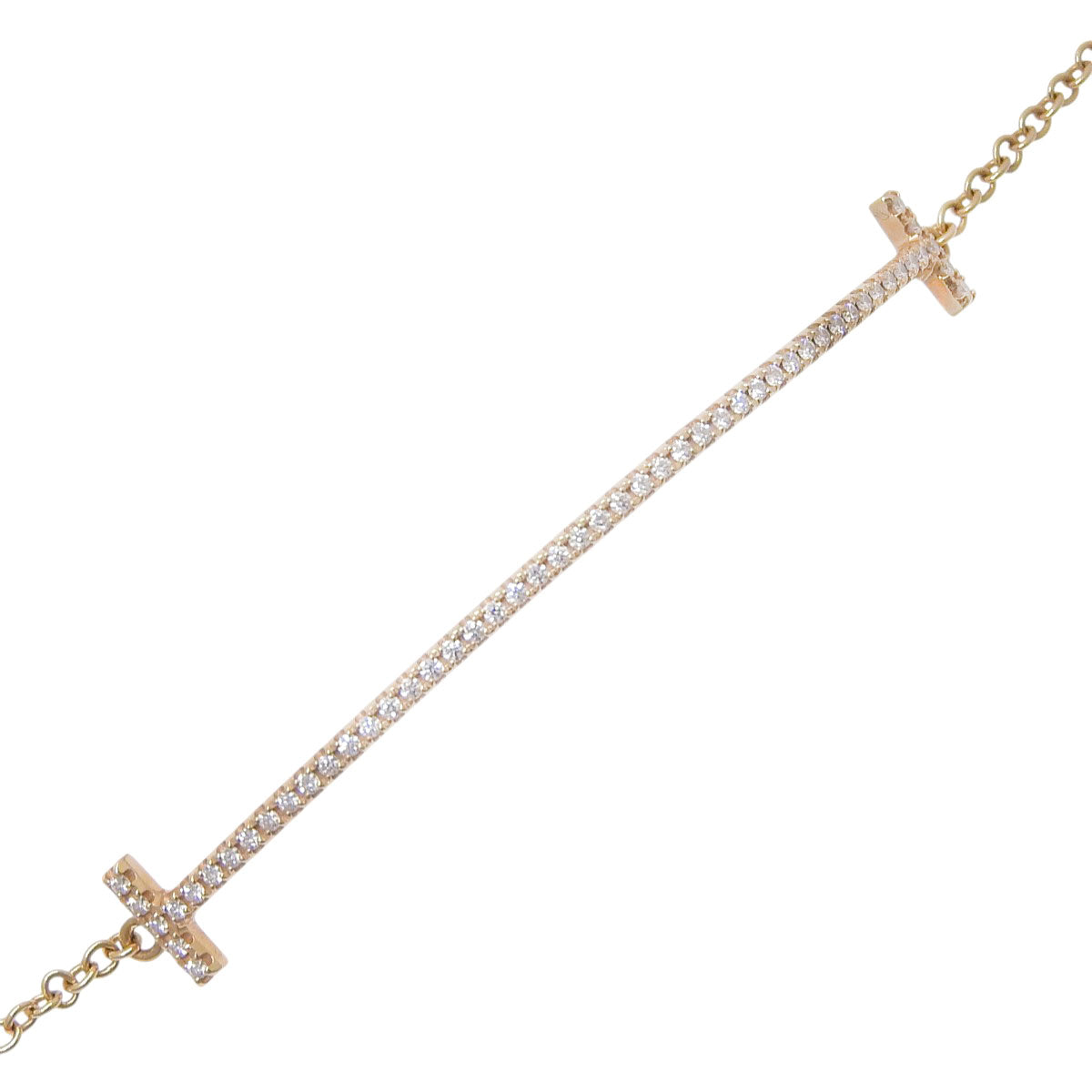 Smile Bracelet, Small Diamond, 18K Pink Gold, PG