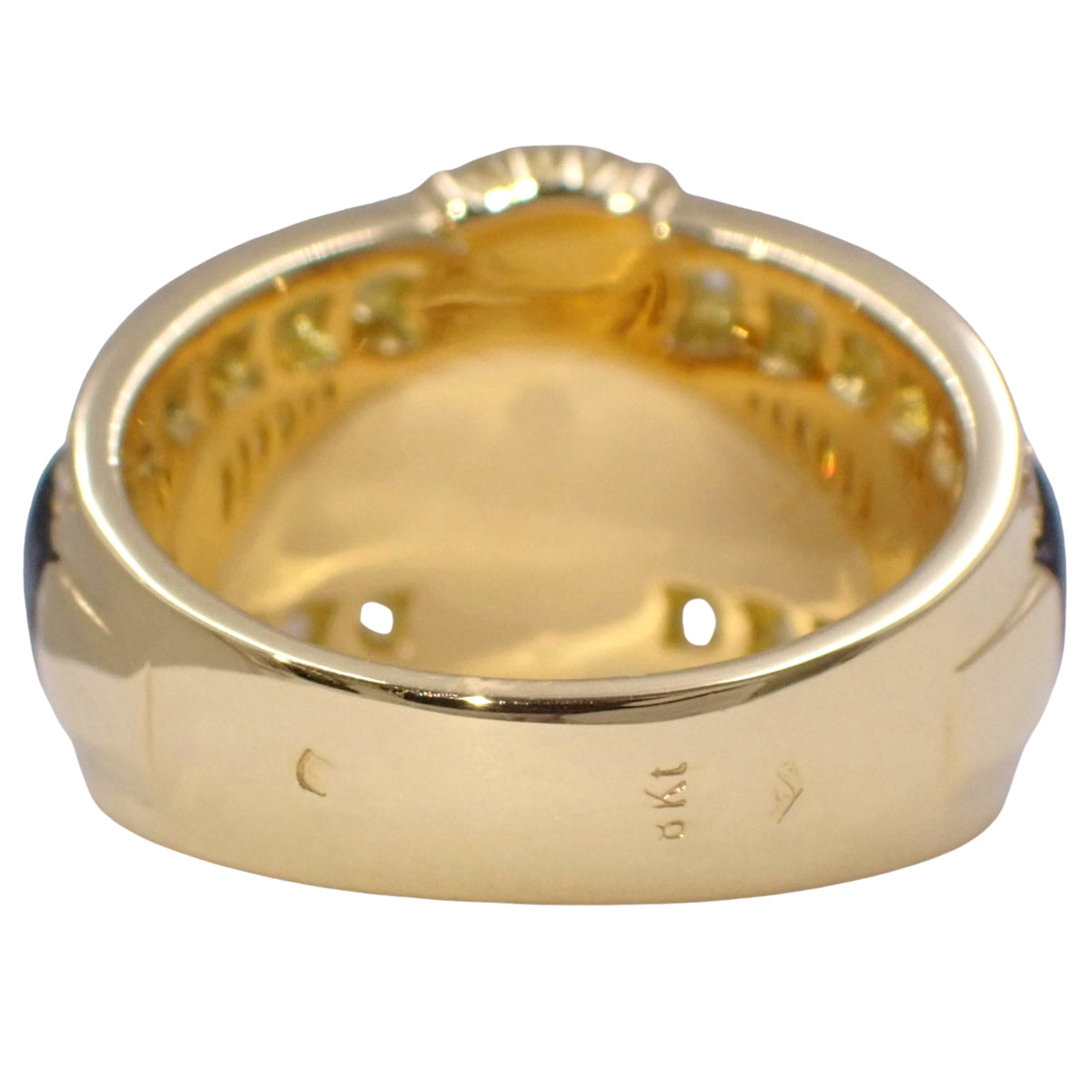 Maureen 戒指 钻石/缟玛瑙 18K 黄金 YG