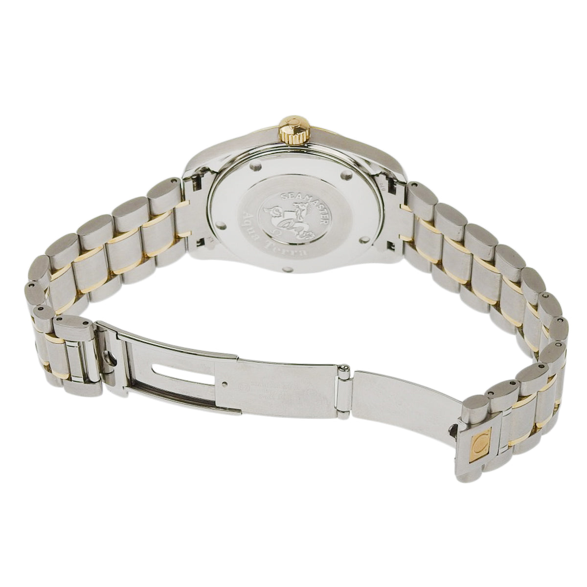 海马系列 Aqua Terra 2318.30.00 YG/SS 银色石英男表