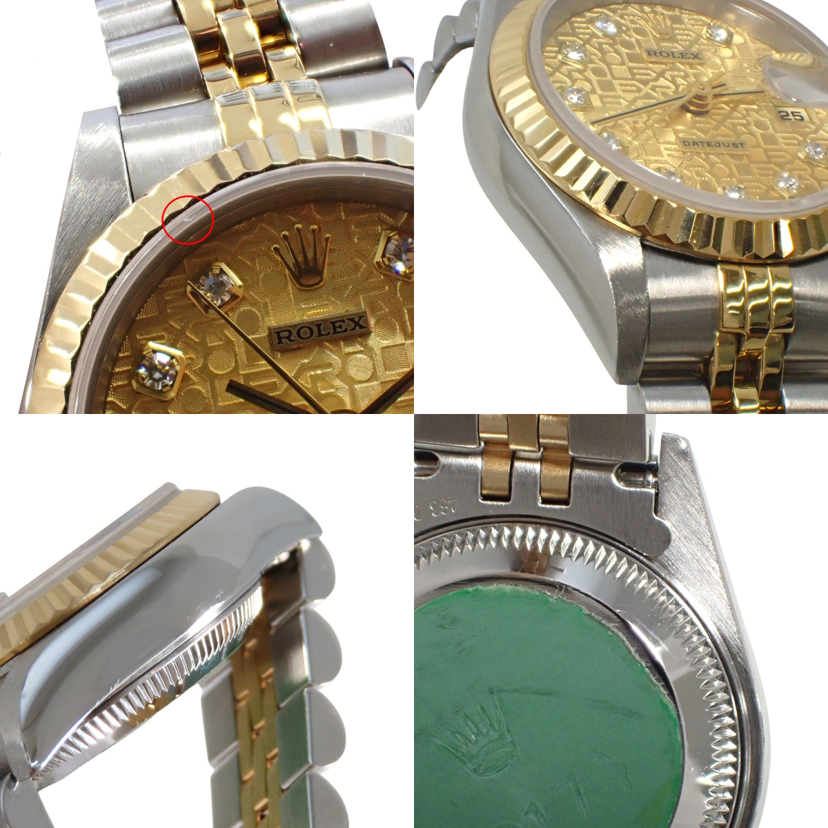 [含保修] 69173G Datejust YG/SS U-serial（1997 年）自动腕表，1998 年 8 月购买，金色