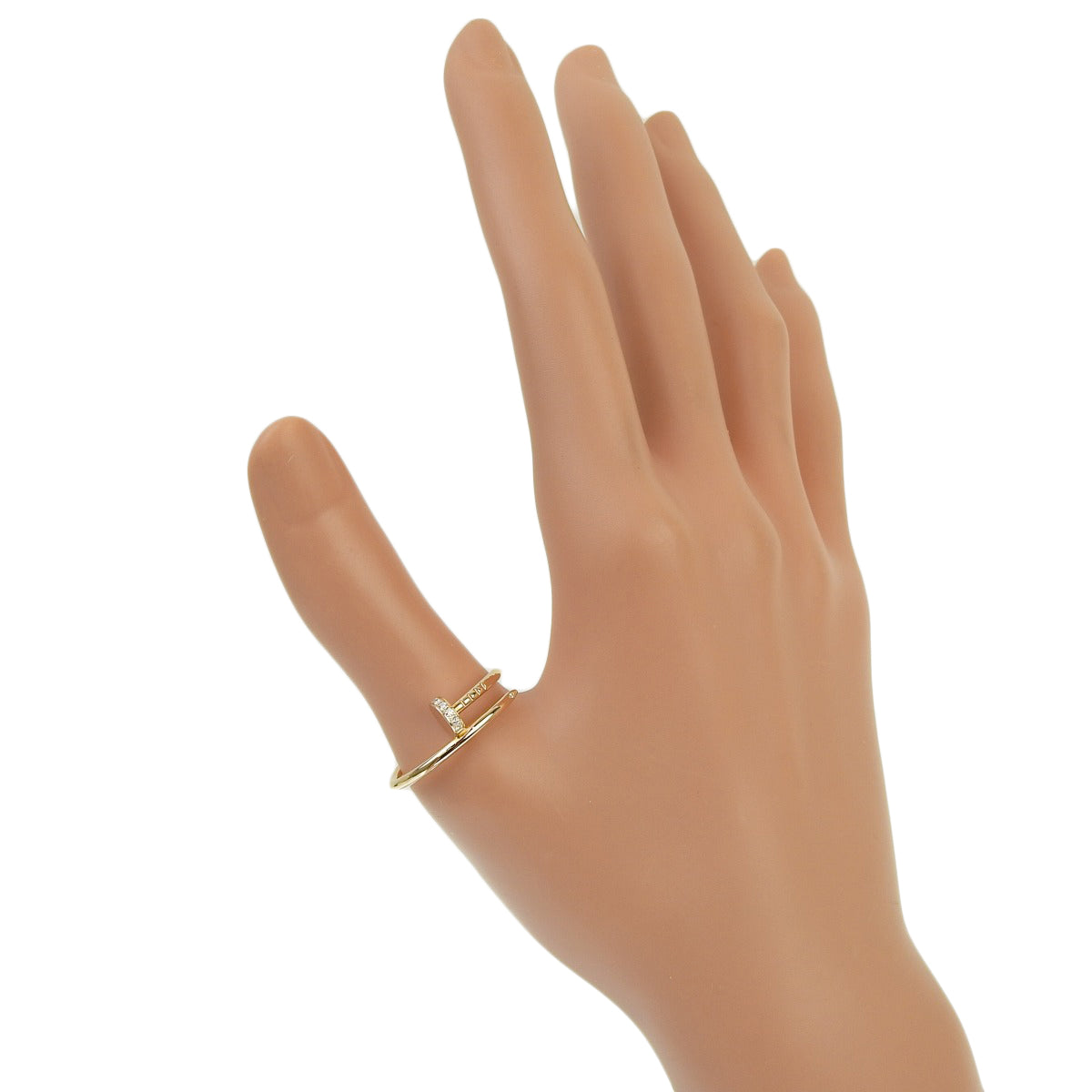 Juste un Clou 戒指，小号款式，钻石，18K 玫瑰金，PG