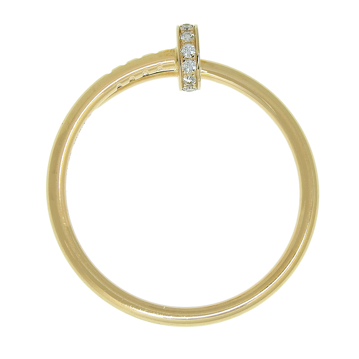 Juste un Clou ring, small model, diamond, 18K pink gold, PG