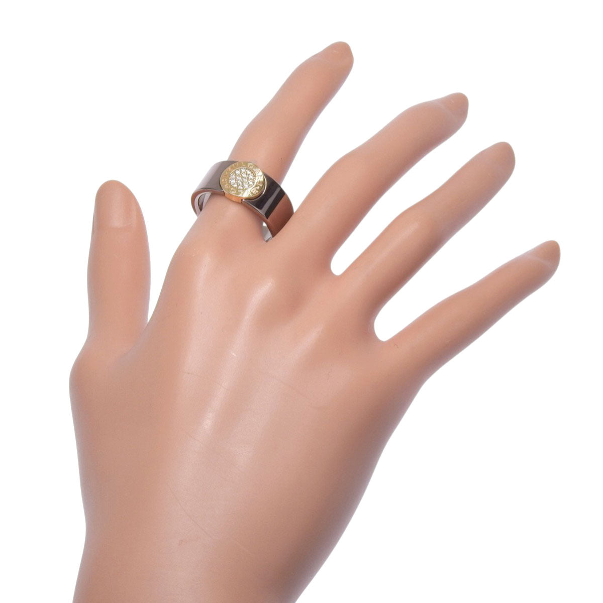 Bvlgari Bvlgari Diamond Ring in 18K Pink Gold and PG Metal