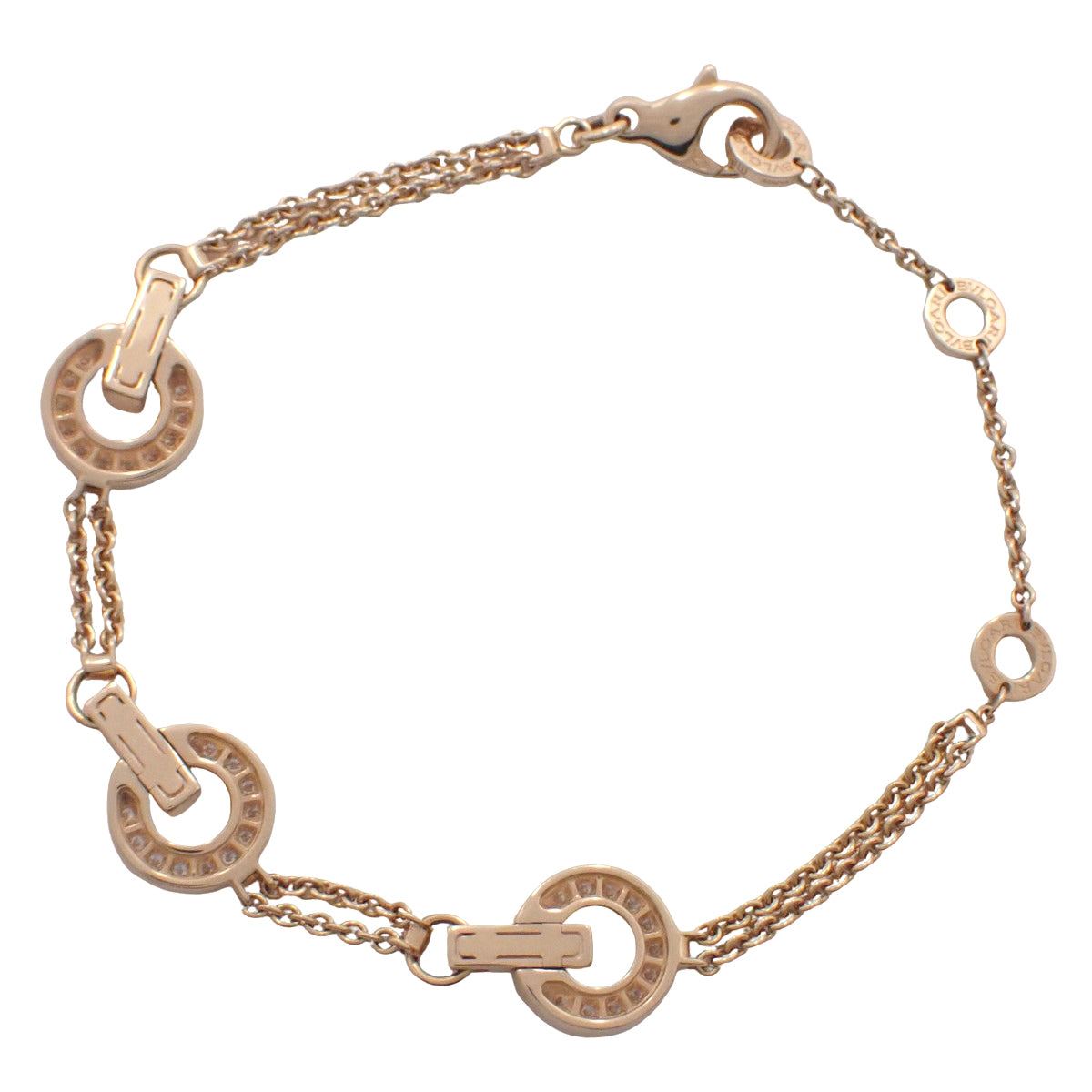 ブルガリ・ブルガリ ブレスレット ダイヤモンド K18PG ML 13.3g