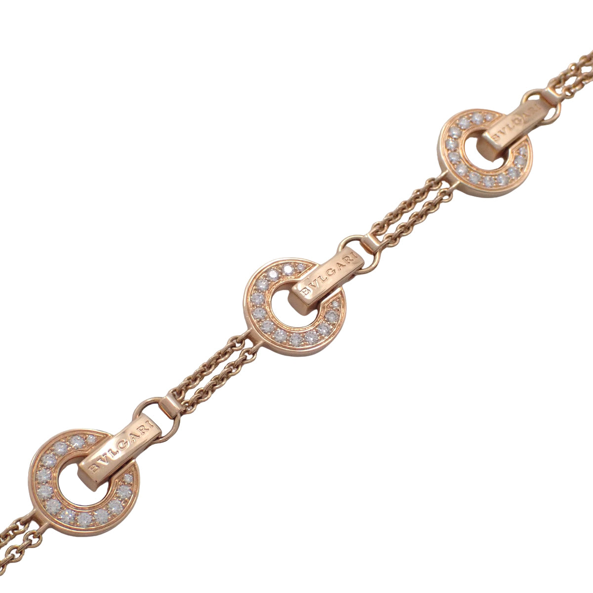 ブルガリ・ブルガリ ブレスレット ダイヤモンド K18PG ML 13.3g