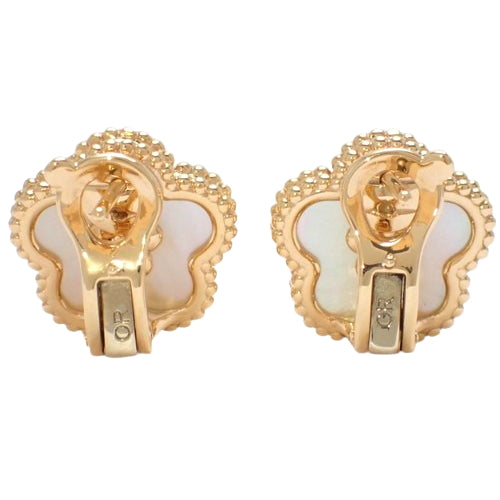Lucky Spring Earrings Plum Blossom Mother of Pearl in 18K Rose Gold