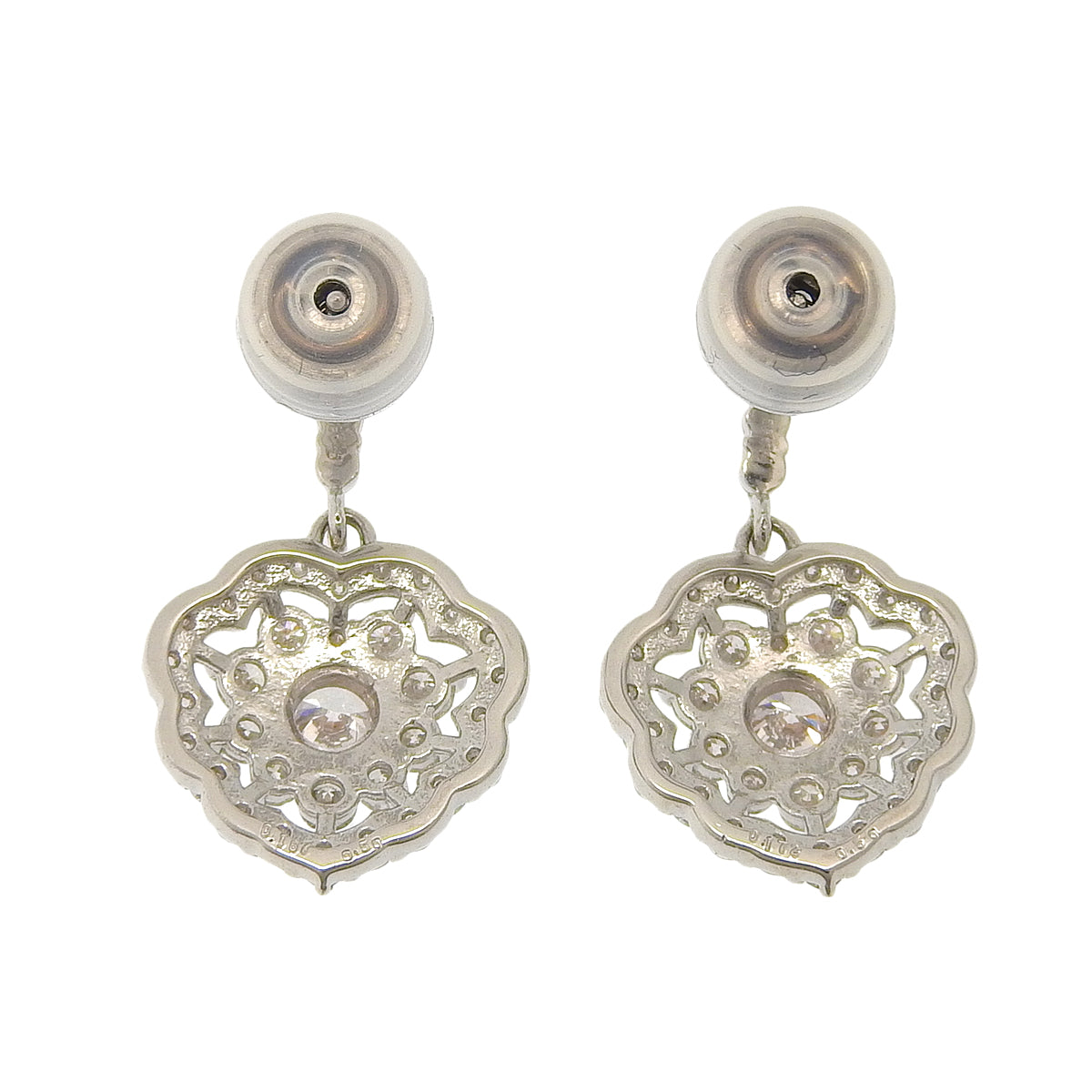 花朵钻石耳环 D0.172,0.50,0.187,0.50 铂金 Pt950 Pt900