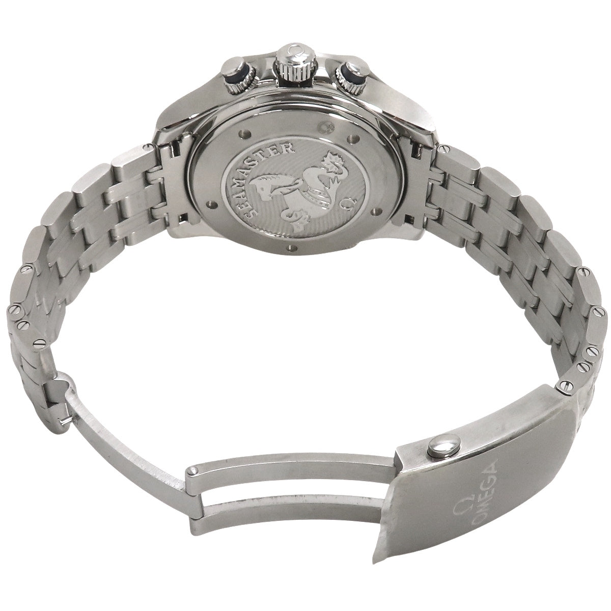 212.30.44.52.03.001 海马系列300米潜水表 同轴擒纵GMT计时腕表 精钢 自动上链 蓝色