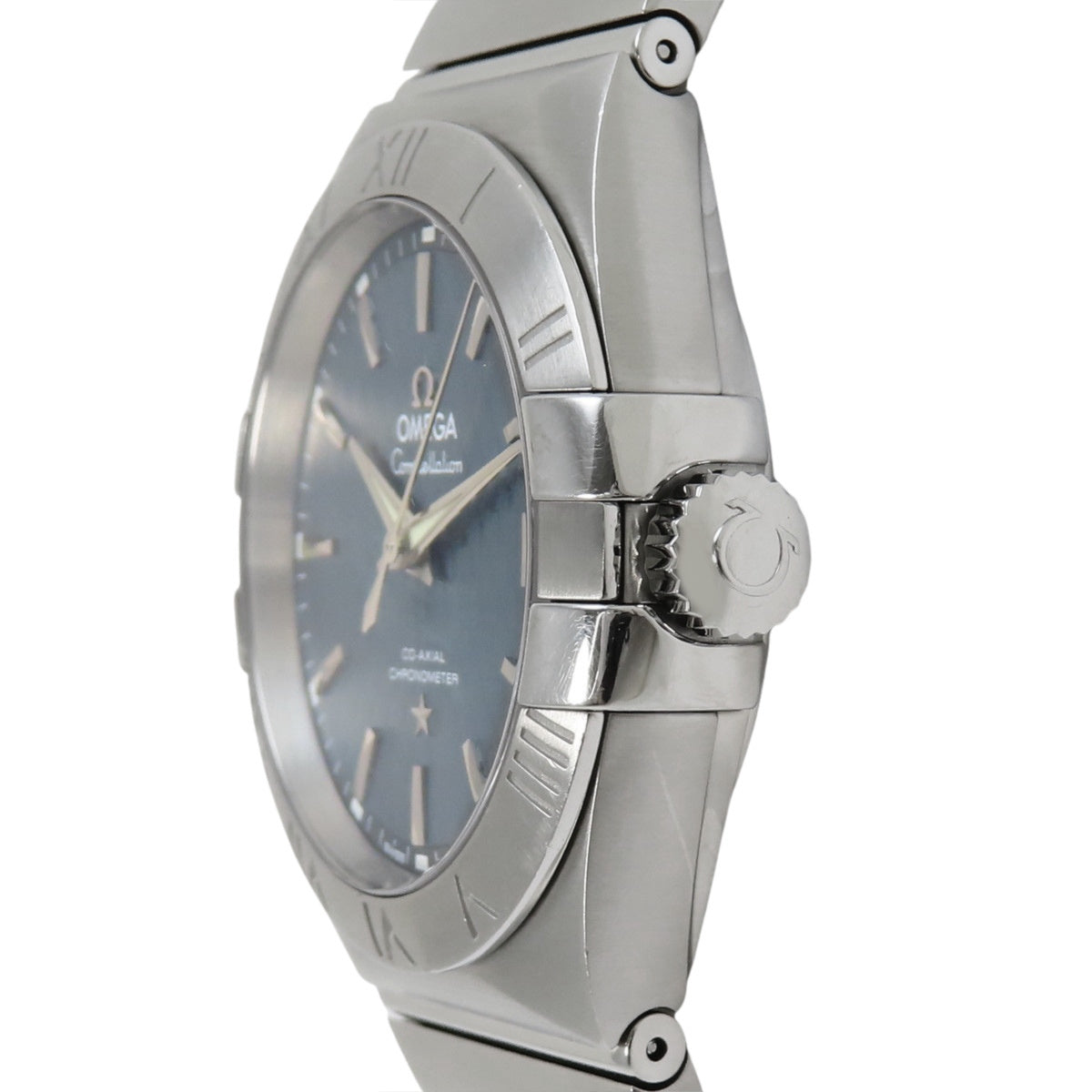 [With Warranty] 123.10.38.21.03.001 Constellation Stainless Steel Automatic Blue Dial