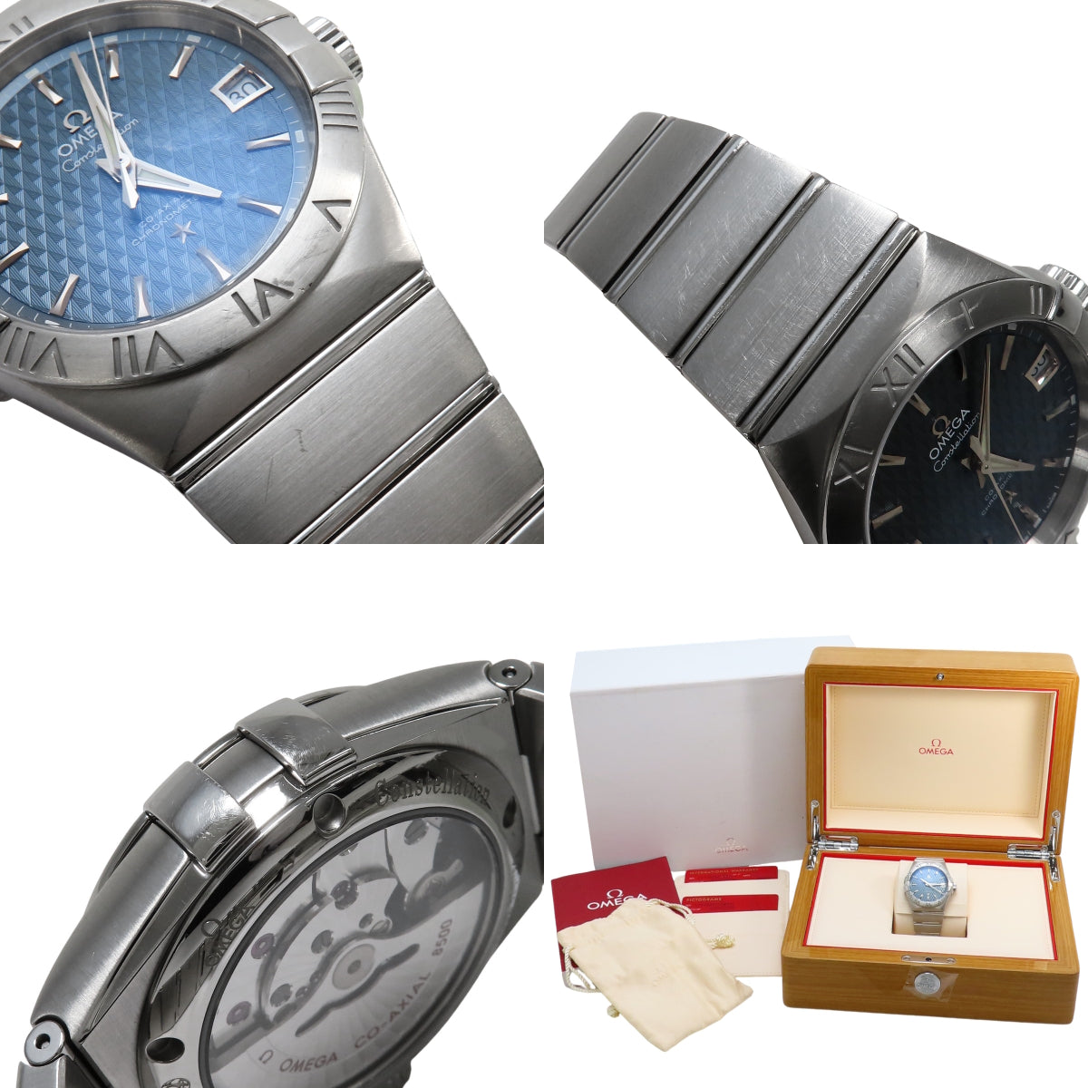 [With Warranty] 123.10.38.21.03.001 Constellation Stainless Steel Automatic Blue Dial