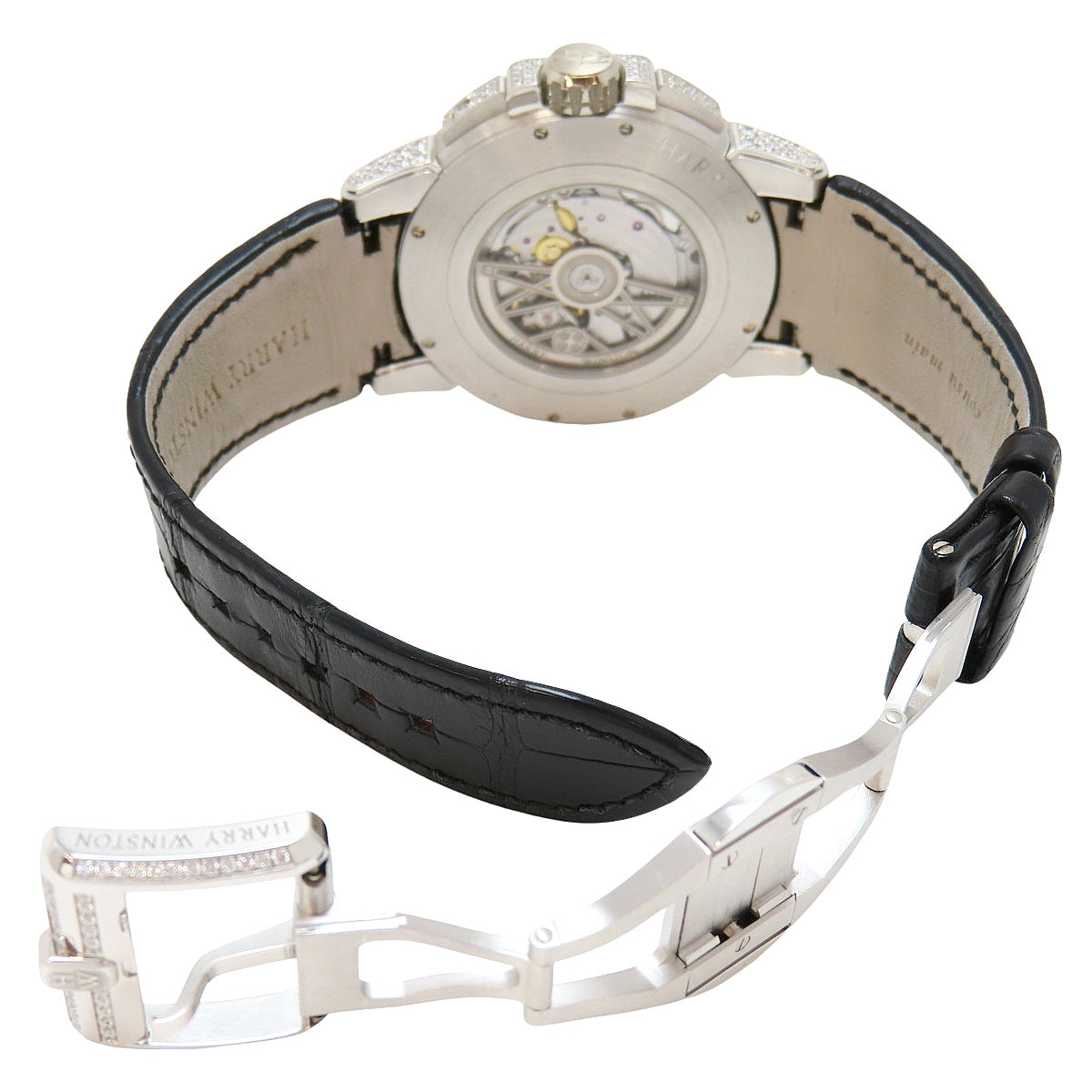 海洋逆跳自动腕表 OCEABI42WW002 WG/皮革 自动上链 白色