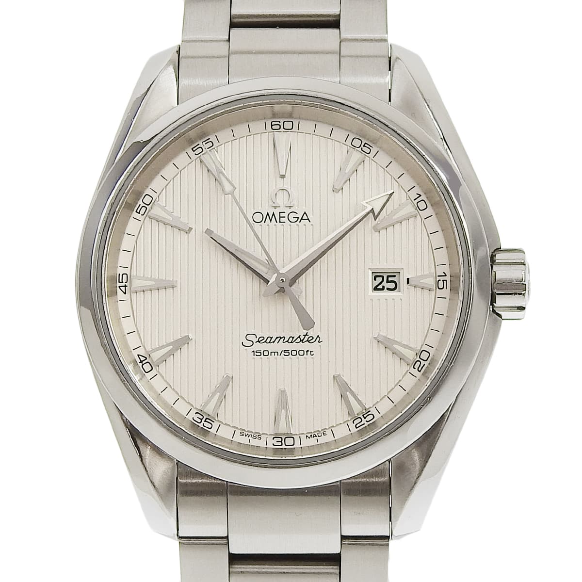 231.10.39.61.02.001 海马系列 Aqua Terra 不锈钢石英白