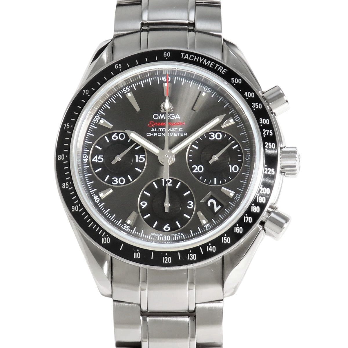 323.30.40.40.06.001 超霸系列 日期型 不锈钢 自动上链 灰色